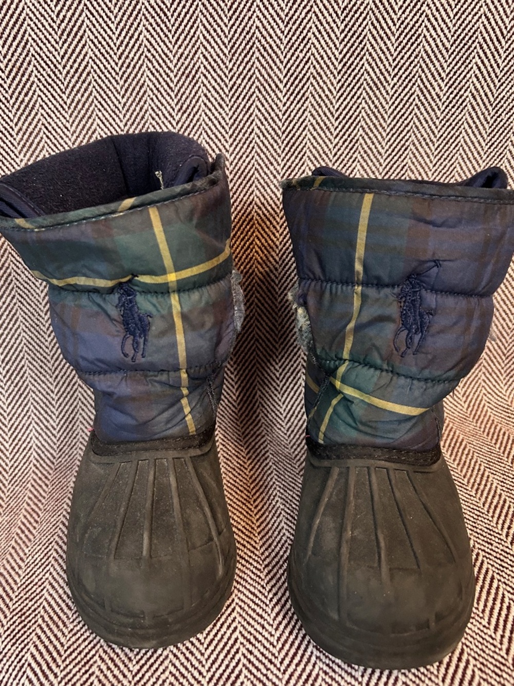 Ralph Lauren Winter Boots - Green Plaid